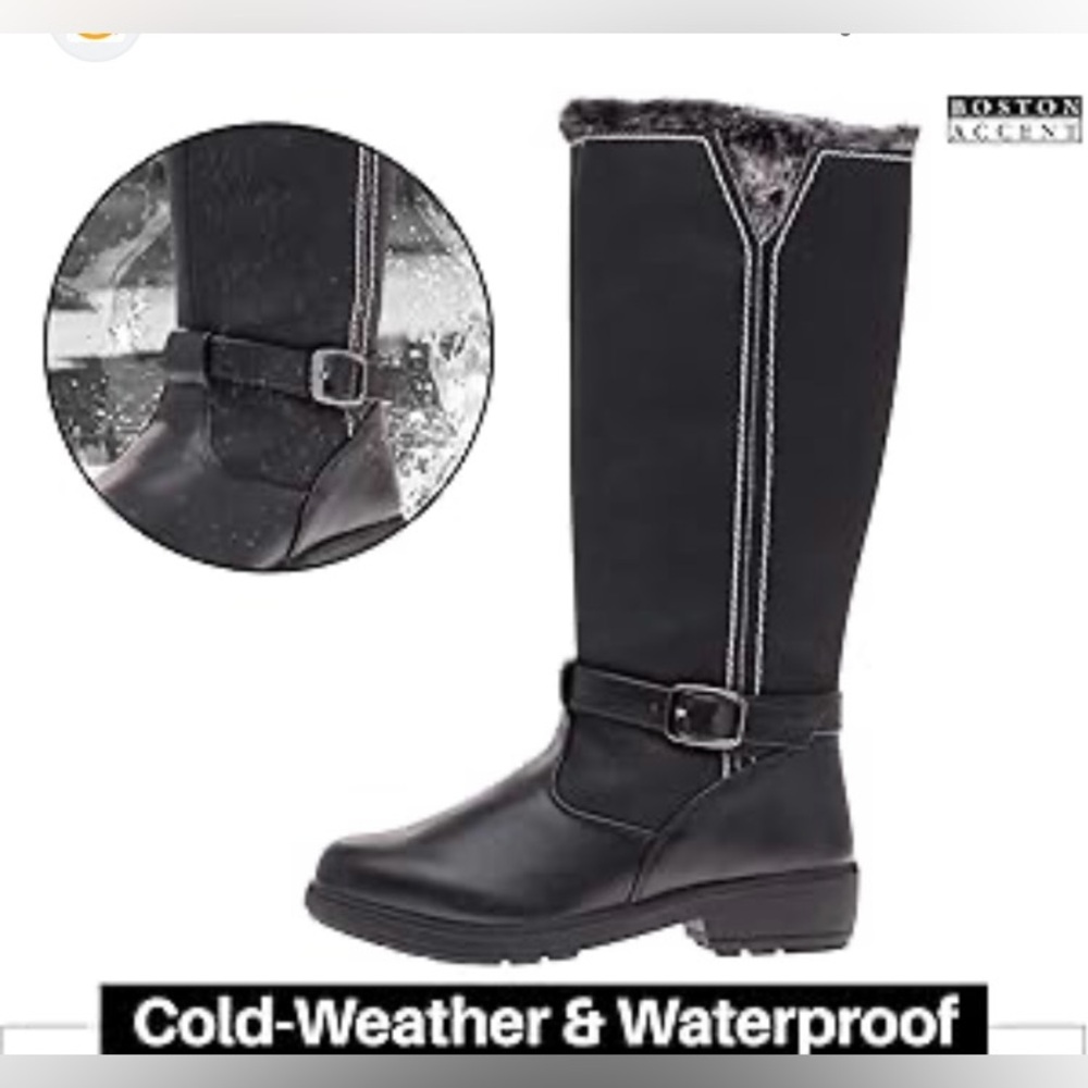 Boston Accent Black Cold-Weather Boots